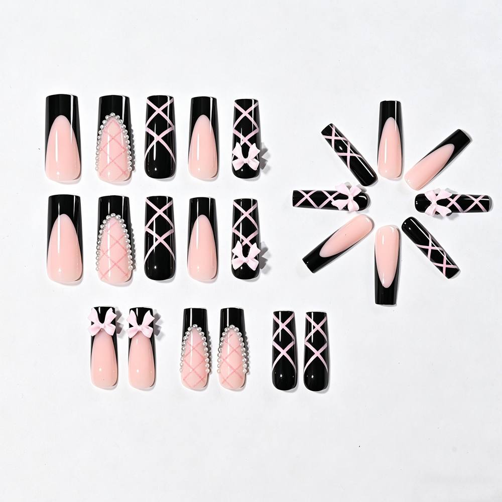 1Box Black Pink Ombre French P - Nail Art Ombre Pink recensie en prijs