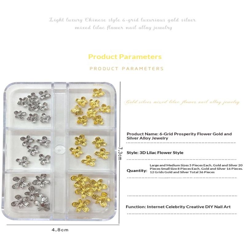 3D Alloy Nail Art Charms Lilac - Nail Art Lilac recensie en prijs