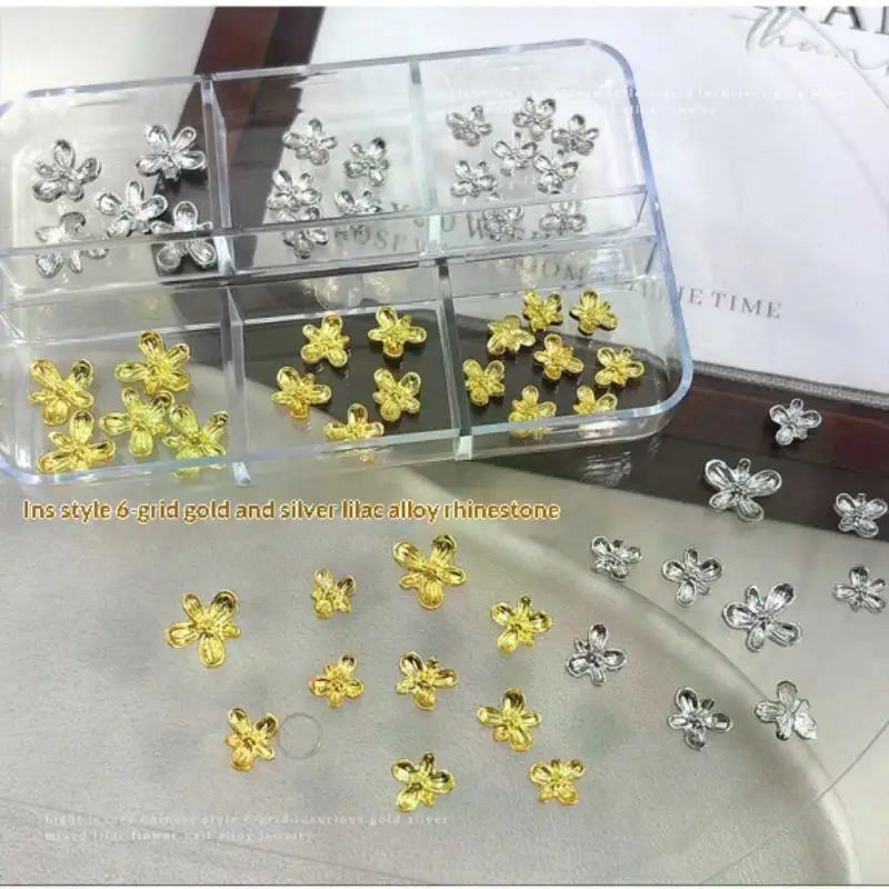 20/30pcs 3D Alloy Flower Nail  - Nail Art Lilac recensie en prijs