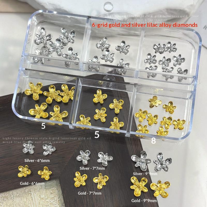 20/30pcs Nail Art 3D Alloy Flo - Nail Art Lilac recensie en prijs