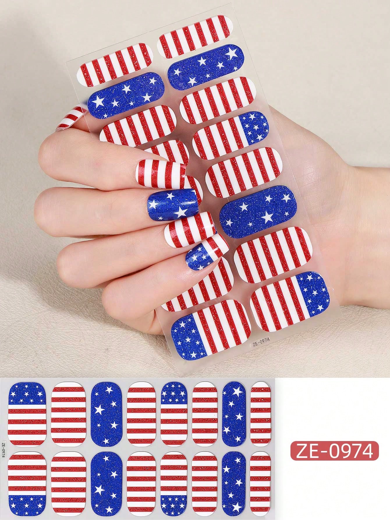 Coral Pink Nail Stickers, Wate - Nail Art Ombre Pink recensie en prijs