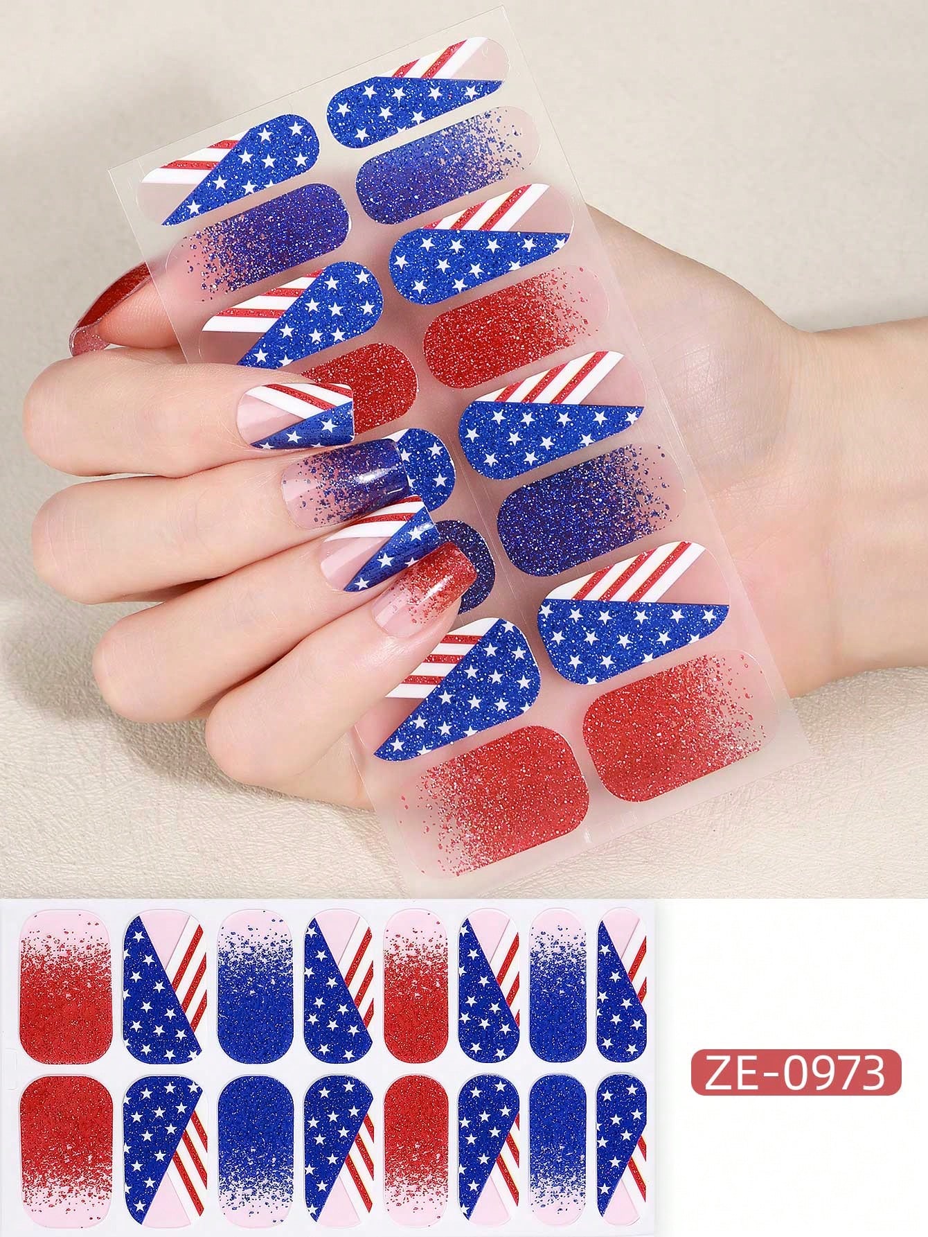 Coral Pink Nail Stickers, Wate - Nail Art Ombre Pink recensie en prijs