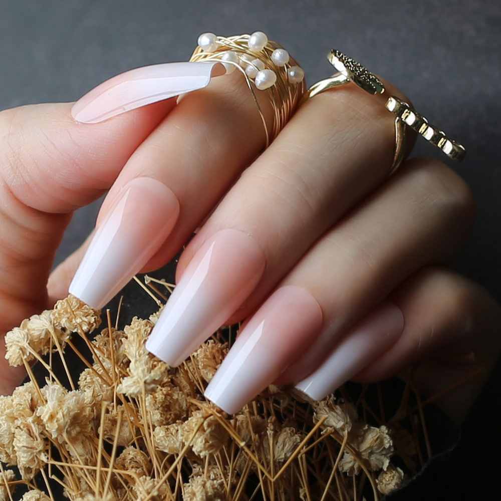 DIY Salon Art Stiletto glossy  - Nail Art Ombre Pink recensie en prijs