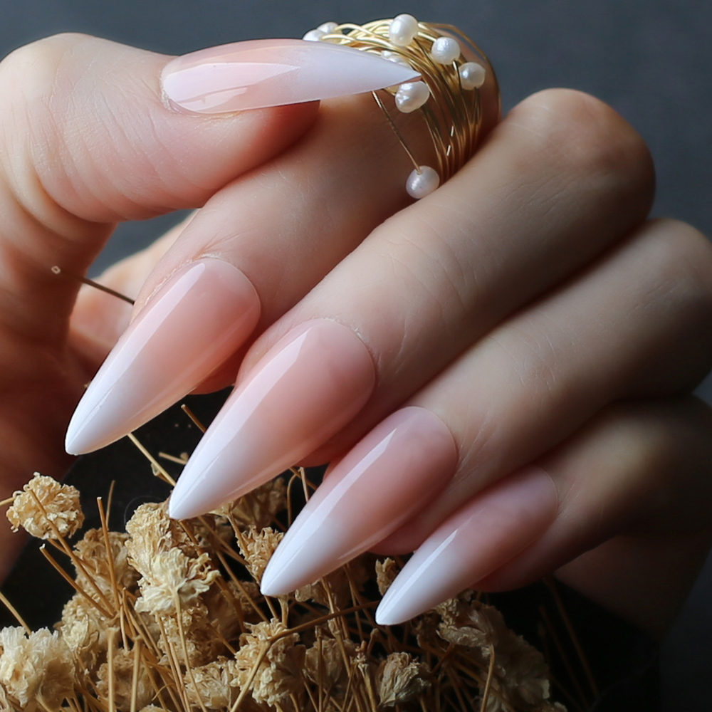 DIY Salon Art Stiletto glossy  - Nail Art Ombre Pink recensie en prijs