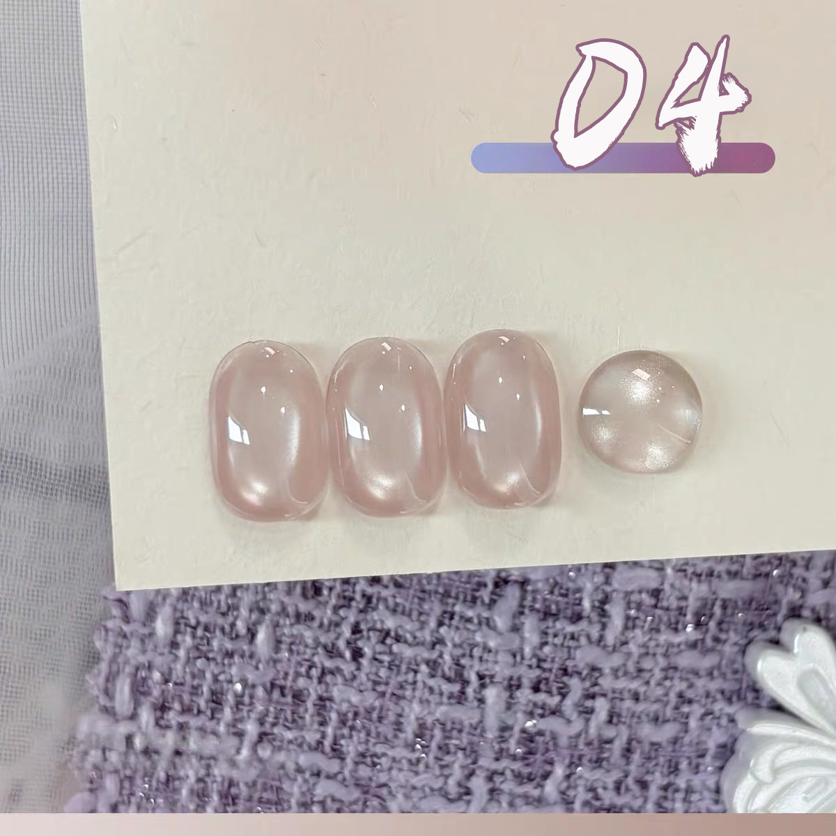 SHAKA 1pcs Ice Transparent Whi - Nail Art Lilac recensie en prijs