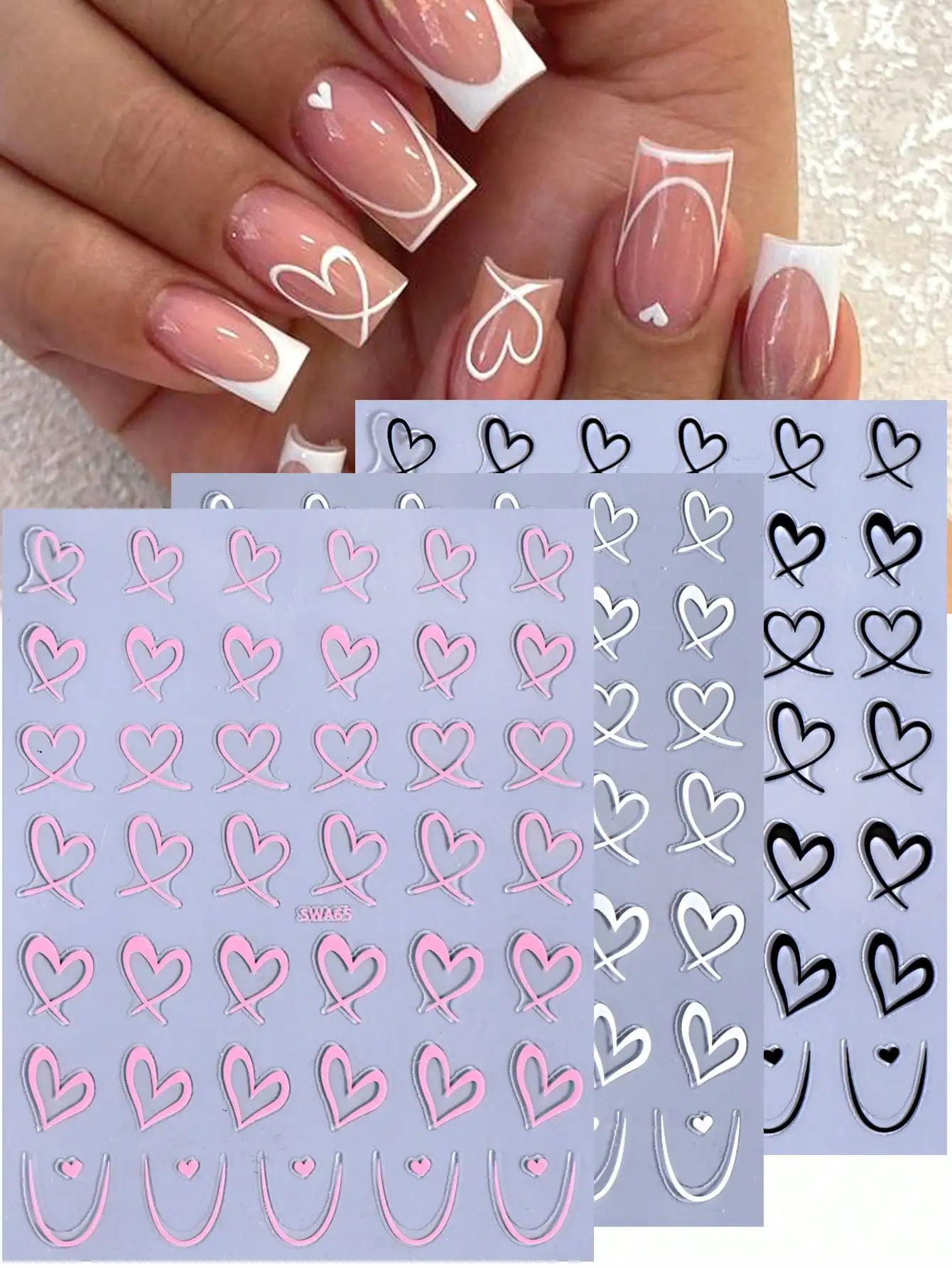 2pcs 3D Pink Lotus Flower Nail - Nail Art Ombre Pink recensie en prijs