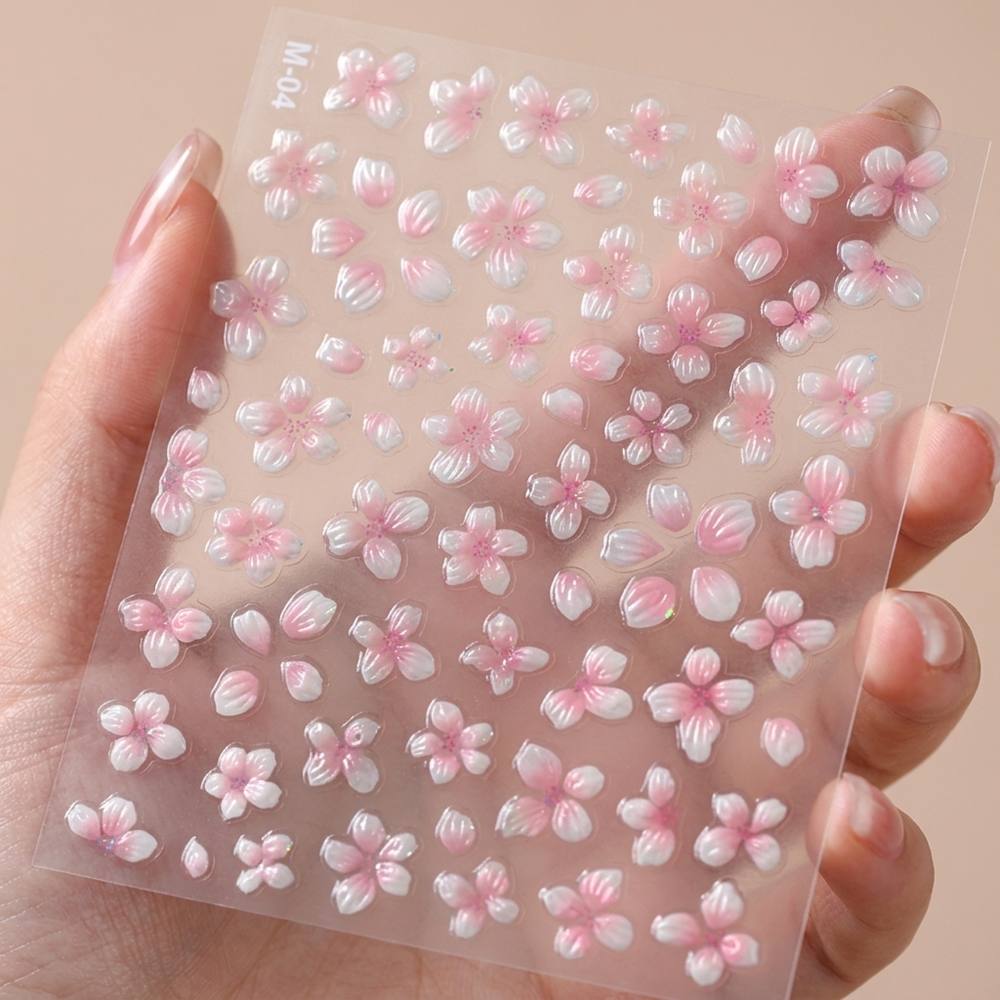 1Pc Raised Relief Gradient Des - Nail Art Ombre Pink recensie en prijs