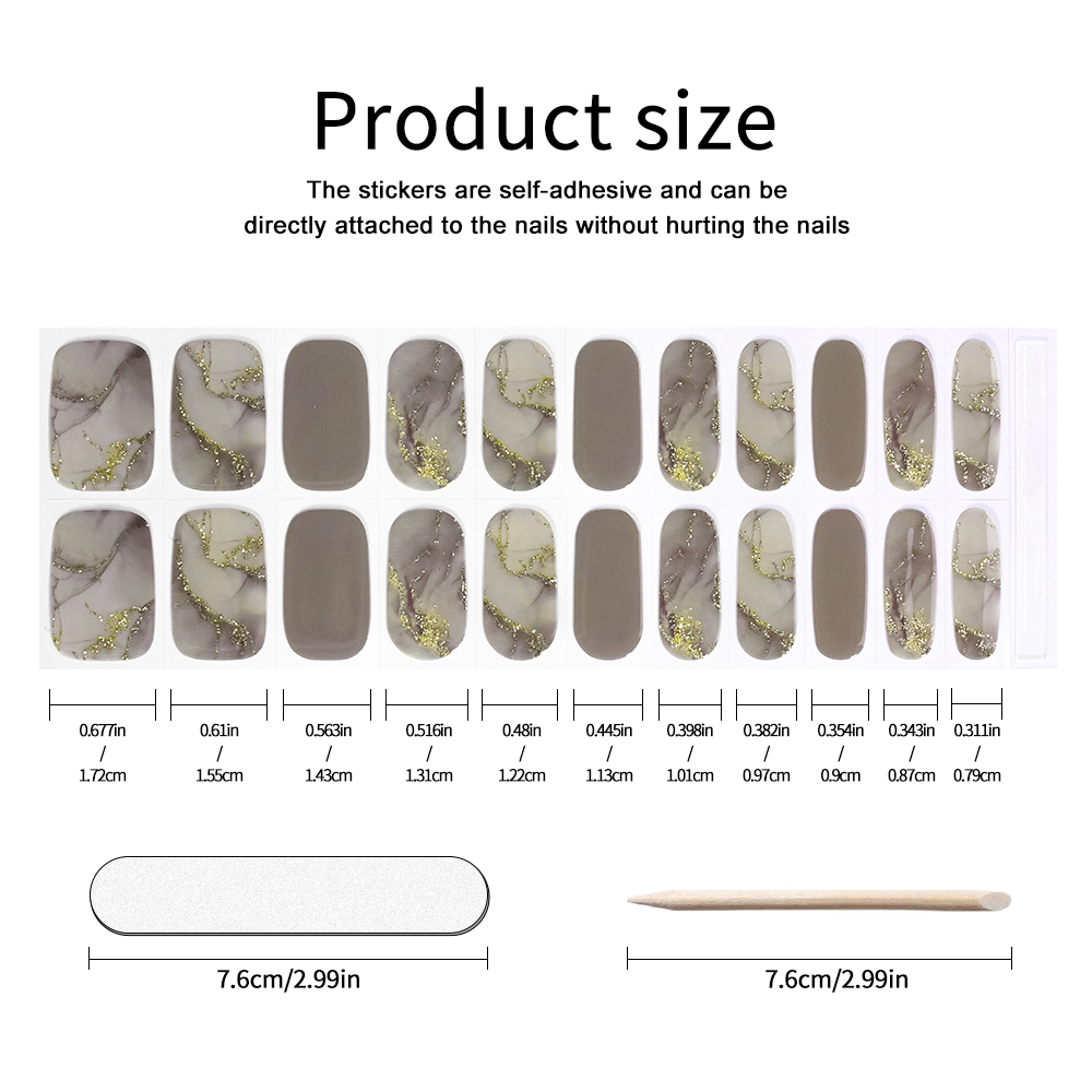 UV FREE Gel Nail Strips 22 Tip - Nail Art Ombre Pink recensie en prijs