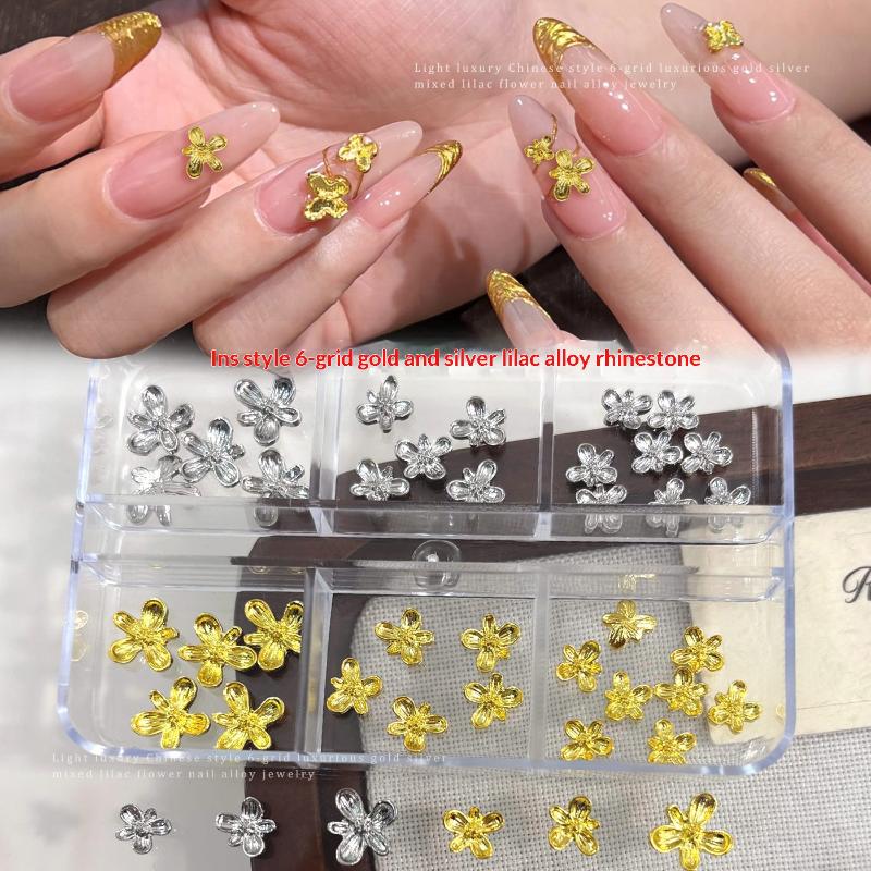 SUSU 20/30pcs 3D Alloy Flower  - Nail Art Lilac recensie en prijs