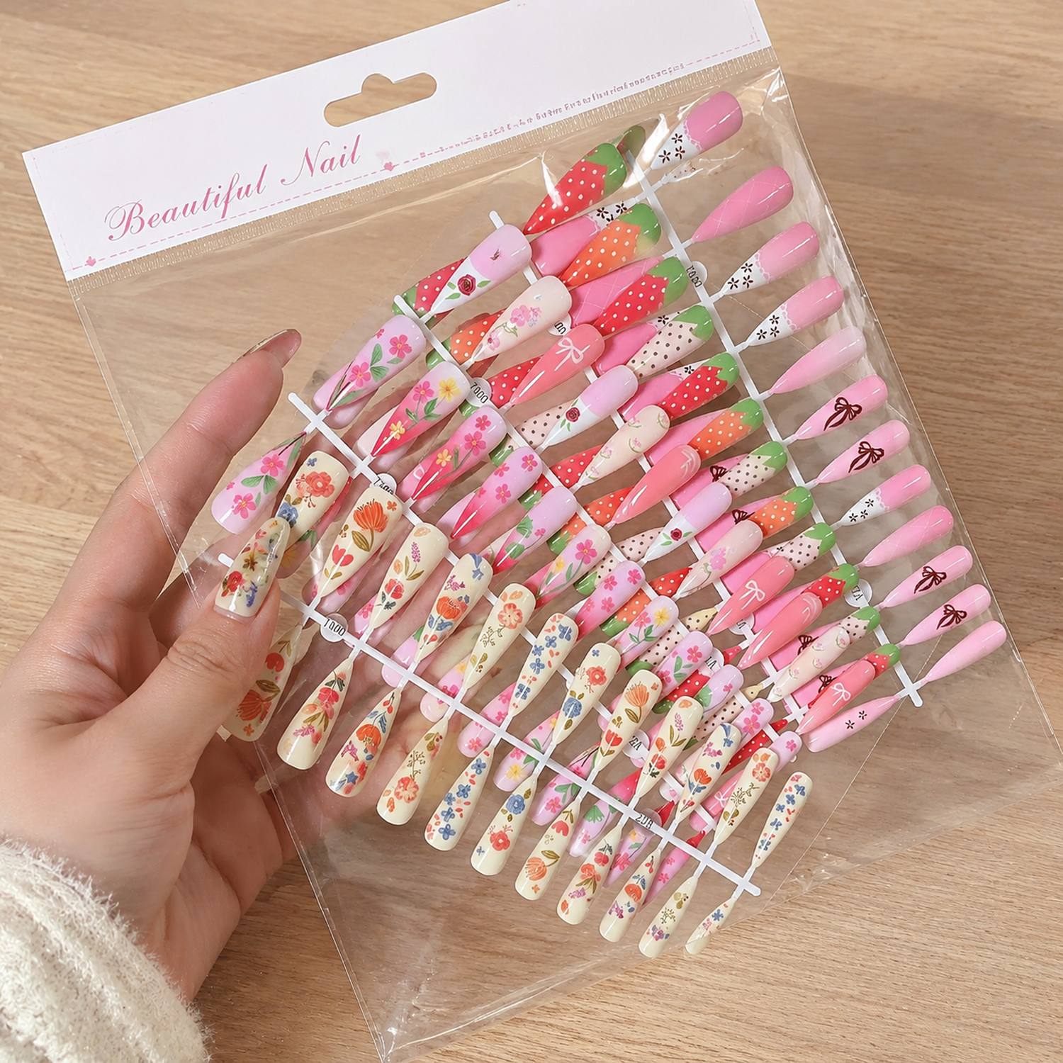 1Bag Frosted Ombre 3D Art Pres - Nail Art Ombre Pink recensie en prijs