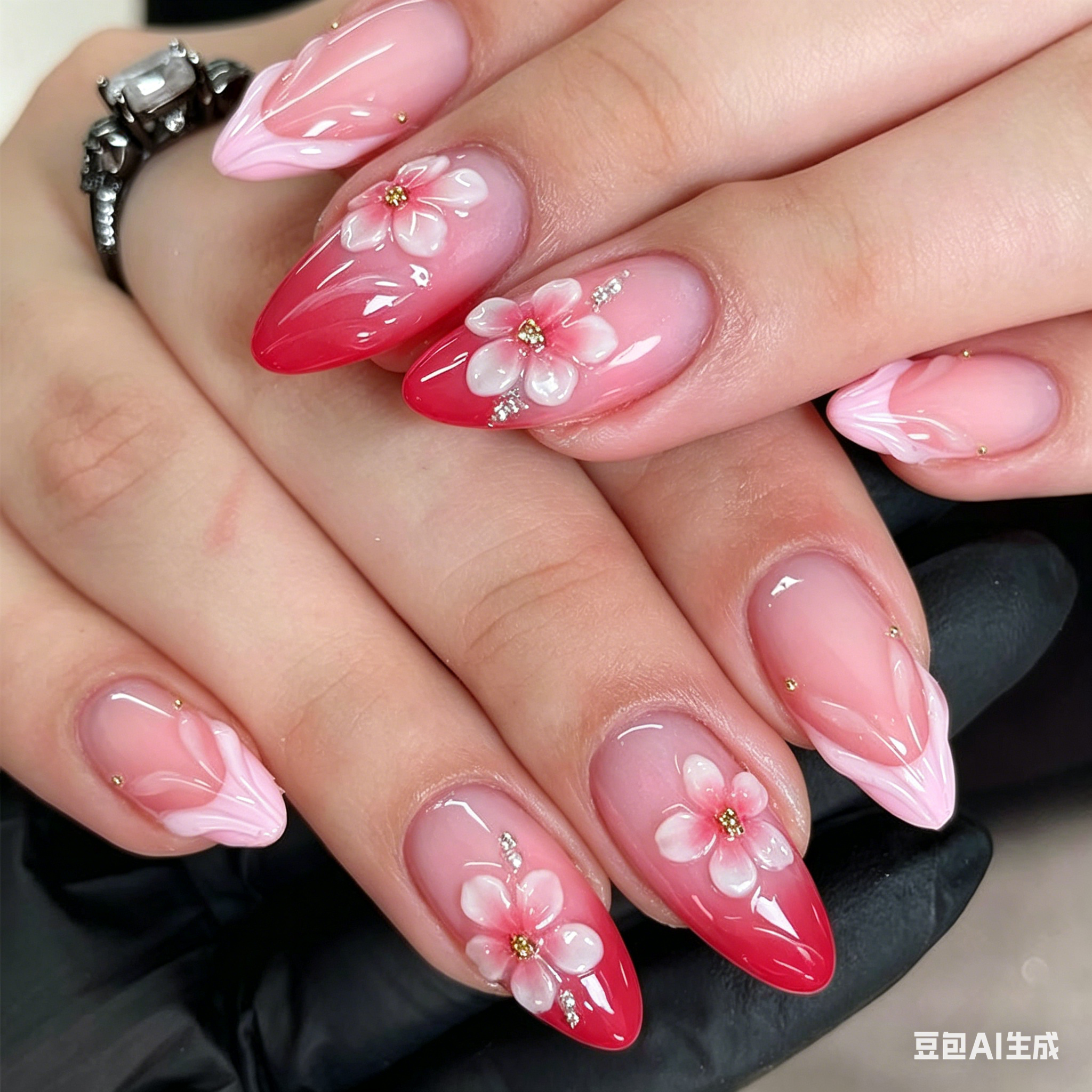 1Pc Embossed Pink Gradient Nai - Nail Art Ombre Pink recensie en prijs