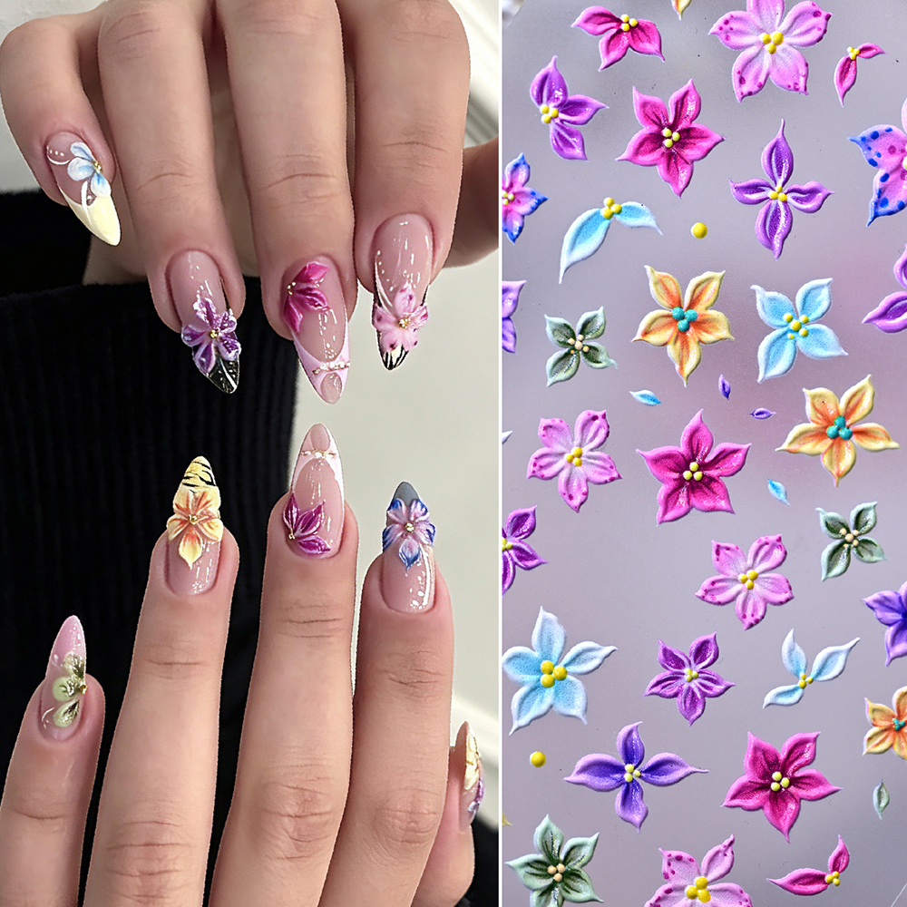 1Pcs 5D Embossed Ombre Pink Li - Nail Art Ombre Pink recensie en prijs