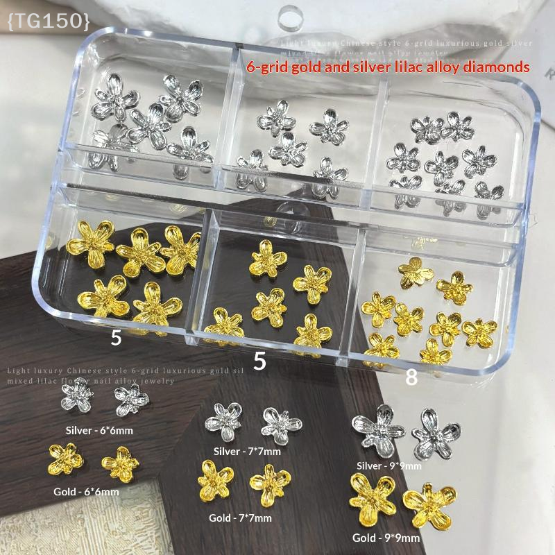 【TG150】20/30Pcs 3D Alloy Flowe - Nail Art Lilac recensie en prijs
