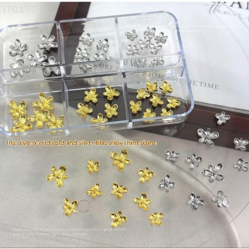 【TG150】20/30Pcs 3D Alloy Flowe - Nail Art Lilac recensie en prijs