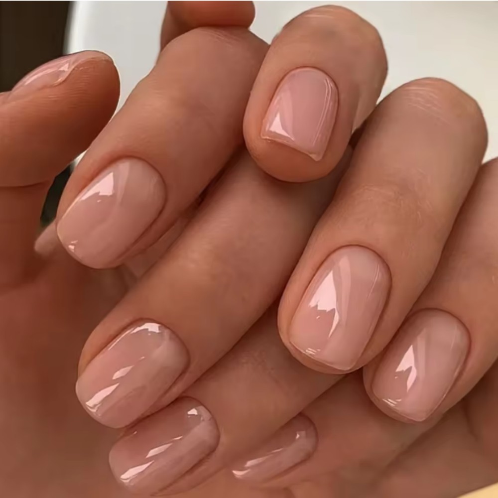 24Pcs Oval Short Pink Press on - Nail Art Ombre Pink recensie en prijs