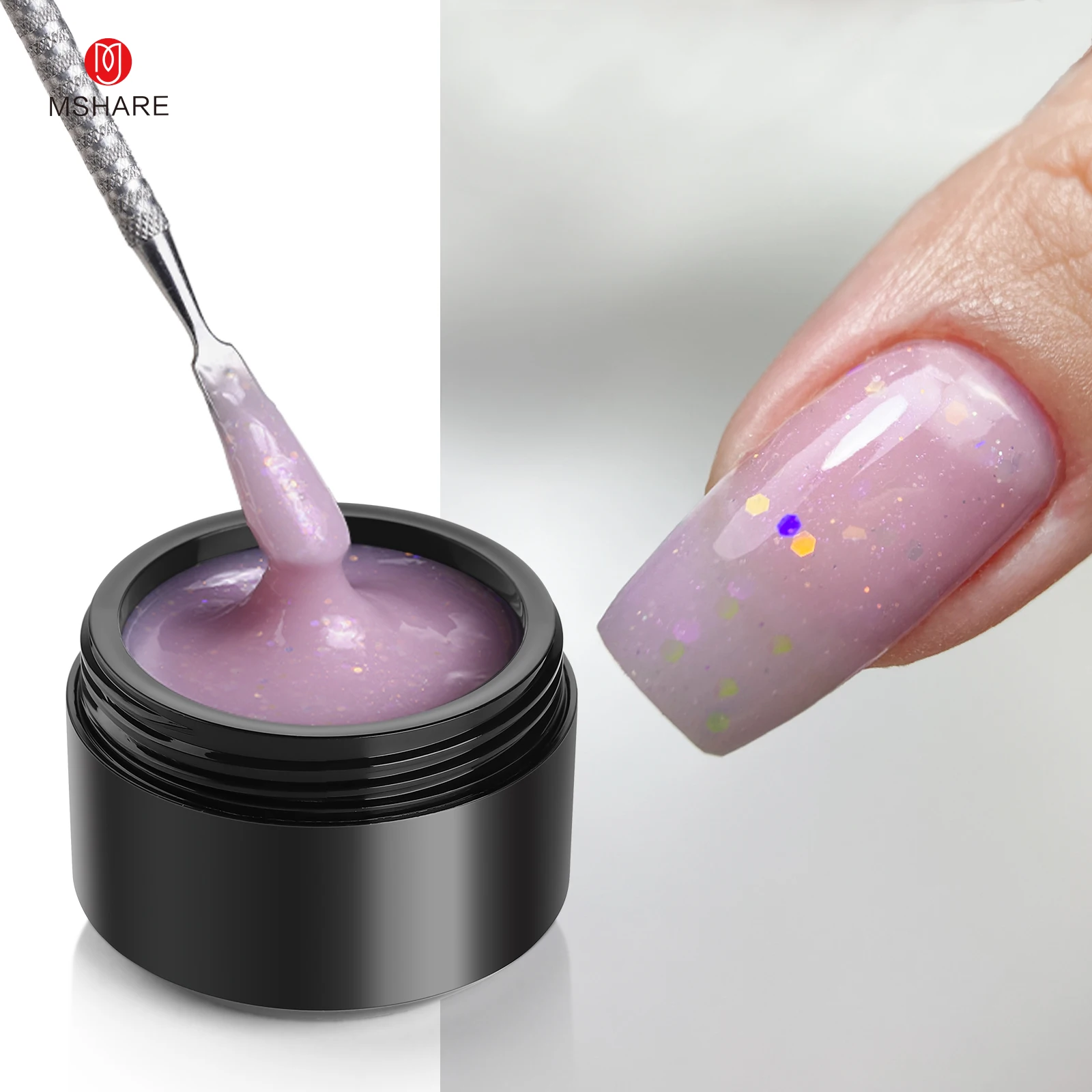 MSHARE Purple Lilac Builder Ex - Nail Art Lilac recensie en prijs