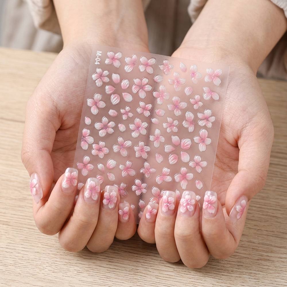 1Pc 3D Ombre Cherry Blossom Na - Nail Art Ombre Pink recensie en prijs